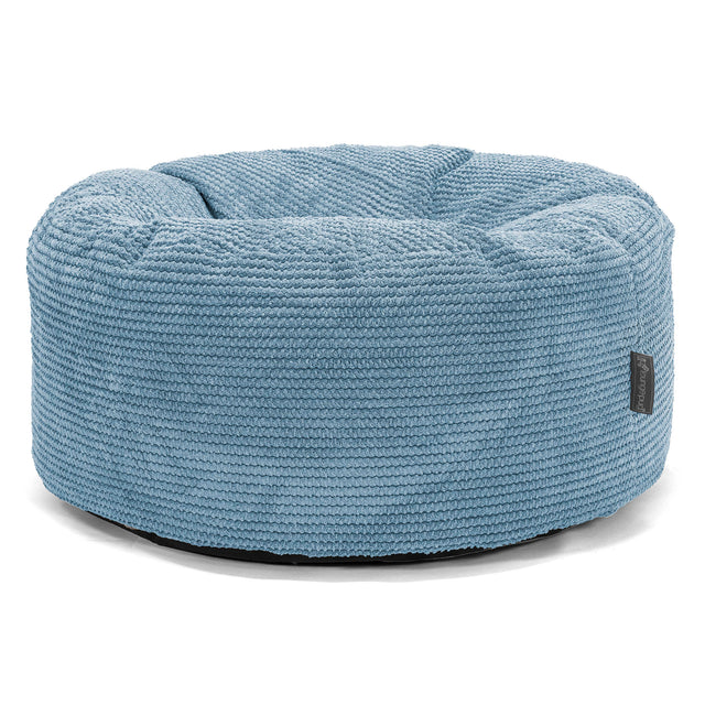Sittpuff Rund - Pom-pom Himmelsblå 01