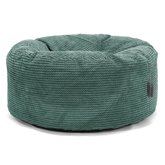 Sittpuff Rund - Pom-pom Mossgrön 01