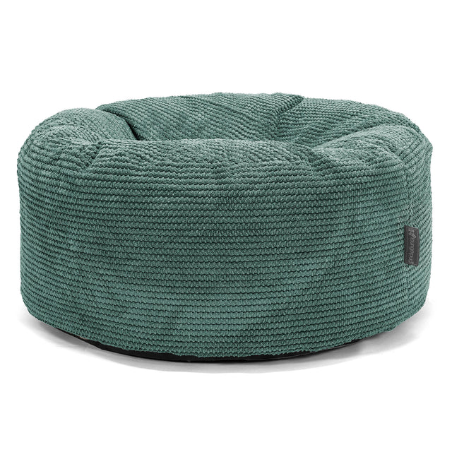 Sittpuff Rund - Pom-pom Mossgrön 01