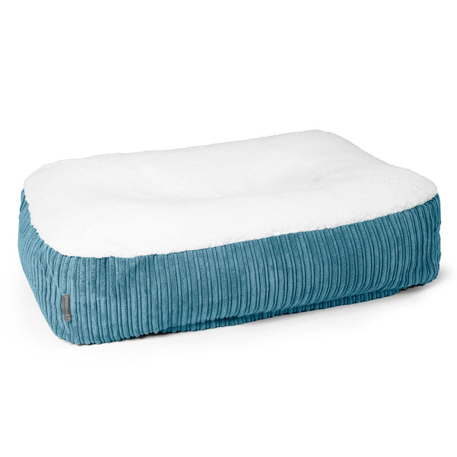 Sloucher Stor Hundsäng Ersättningsöverdrag - Sherpa & Manchestertyg 01