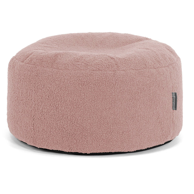 Stor Rund Fotpall - Boucle Rosa 01