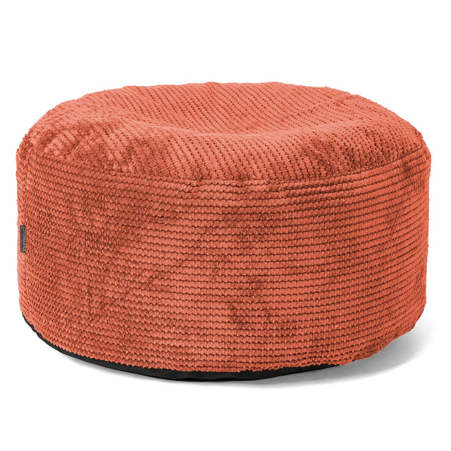Stor Rund Fotpall - Pom-pom Pumpaorange01