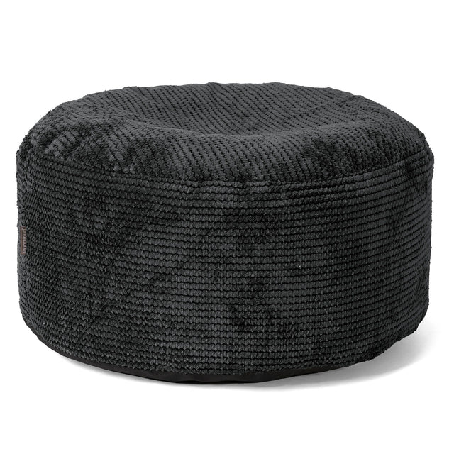 Stor Rund Fotpall - Pom-pom Svart01