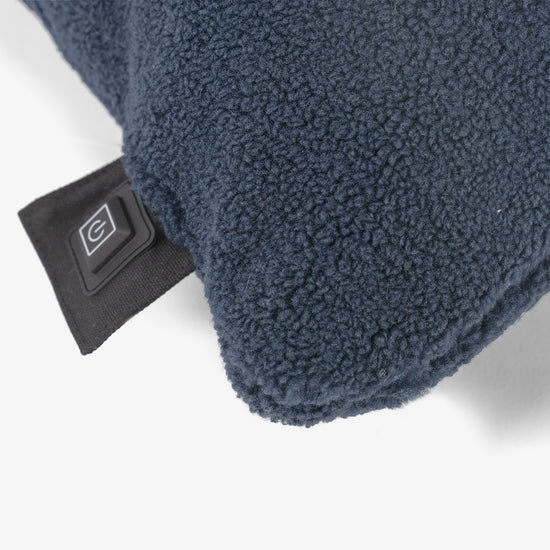 Uppvärmd Kudde 45 x 45cm - Sherpa Marinblå 02