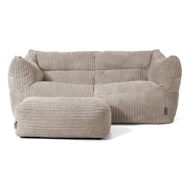Victor Saccosäcksoffa - Klassisk Manchestertyg Minkbrun 02