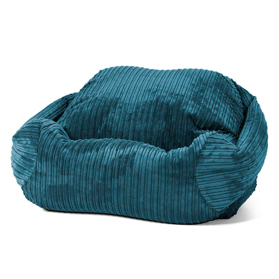 Sabine Saccosäckstol - Klassisk Manchestertyg Teal 01