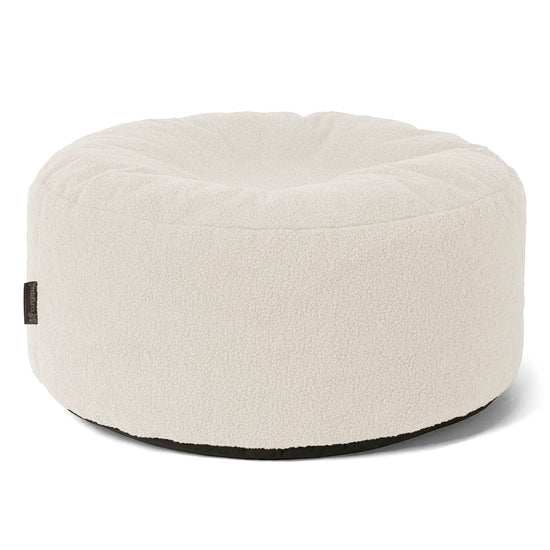 Sittpuff Rund - Boucle Elfenbensvit 01