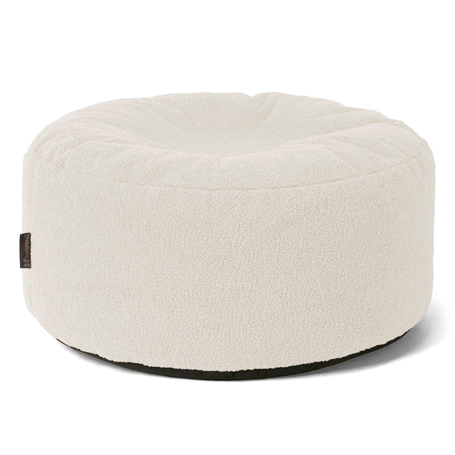 Sittpuff Rund - Boucle Elfenbensvit 01