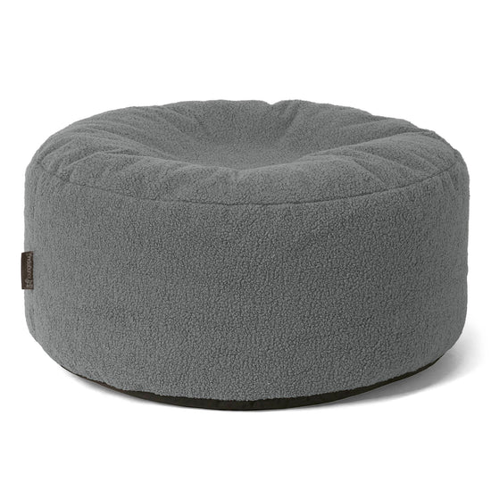 Sittpuff Rund - Boucle Grå 01