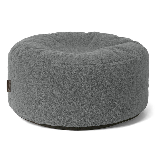 Sittpuff Rund - Boucle Grå 01