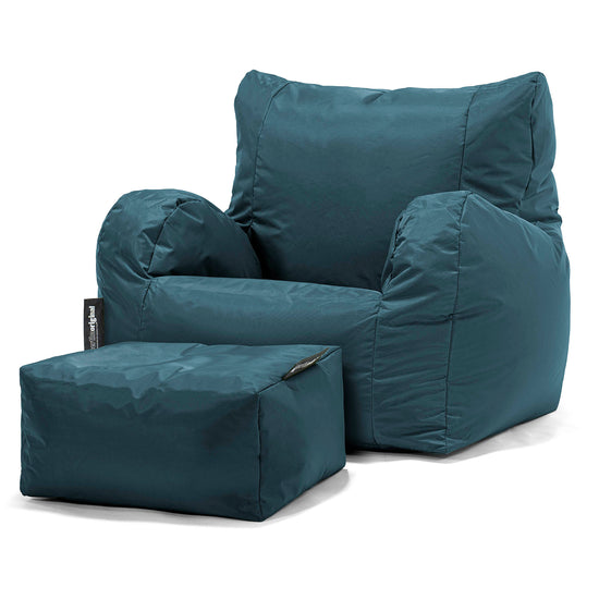 Sittsäck Fåtölj - SmartCanvas™ Gråblå 02