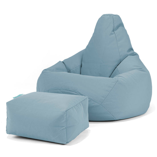 SoleiStorm™ Ultra 2000 h+ Game Fåtölj Saccosäck för Utomhusbruk - Olefin Baby Blå 01