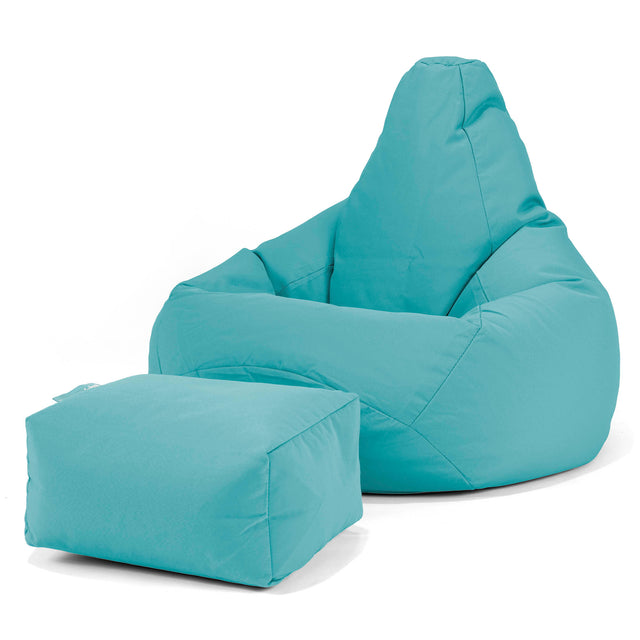SoleiStorm™ Ultra 2000 h+ Game Fåtölj Saccosäck för Utomhusbruk - Olefin Cyan 01