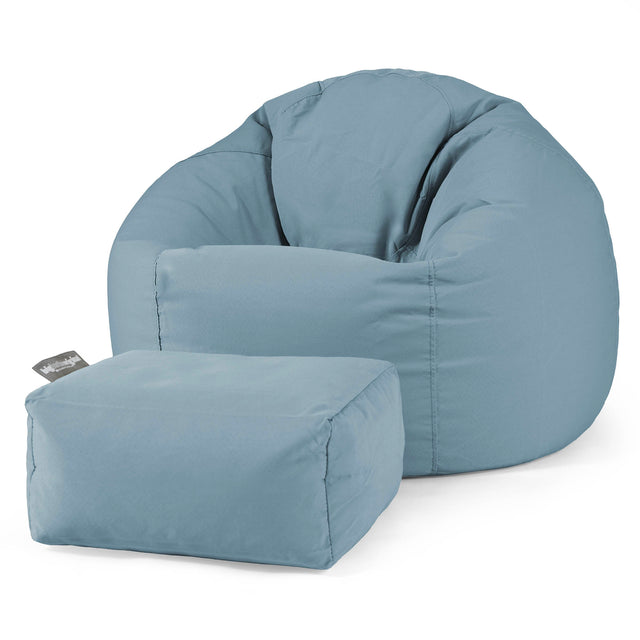 SoleiStorm™ Ultra 2000 h+ Klassisk Sittsäck Stol för Utomhusbruk - Olefin Baby Blå 02