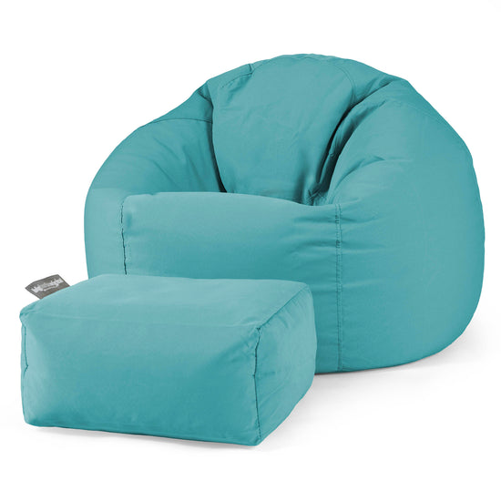 SoleiStorm™ Ultra 2000 h+ Klassisk Sittsäck Stol för Utomhusbruk - Olefin Cyan 02