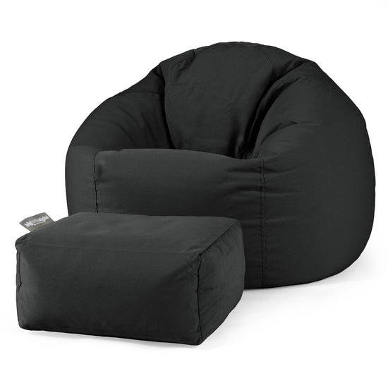 SoleiStorm™ Ultra 2000 h+ Klassisk Sittsäck Stol för Utomhusbruk - Olefin Svart 02