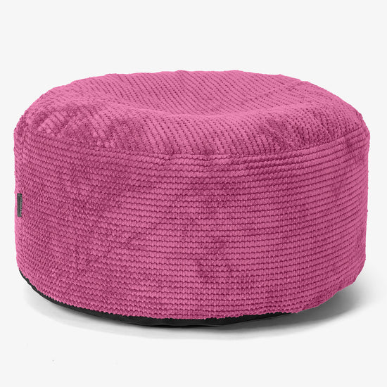 Stor Rund Fotpall - Pom-pom Rosa 01