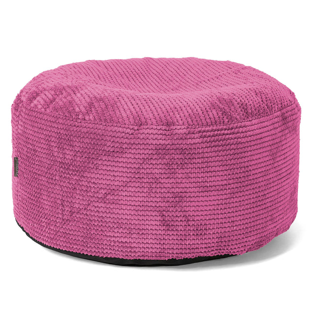Stor Rund Fotpall - Pom-pom Rosa 01