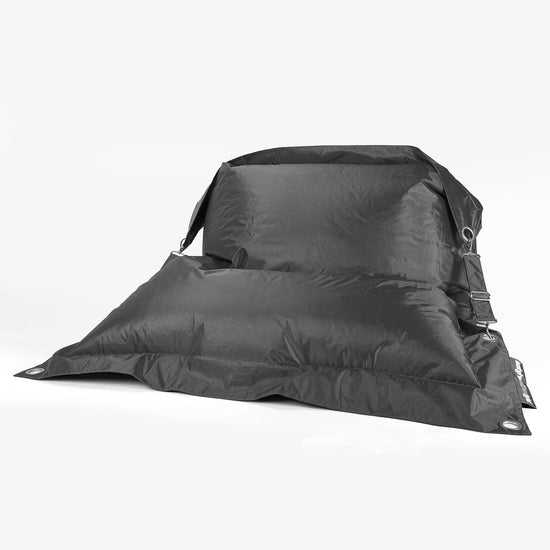 Saccosäck XXL Outdoor 'Med Remmar' - SmartCanvas™ Svart 01