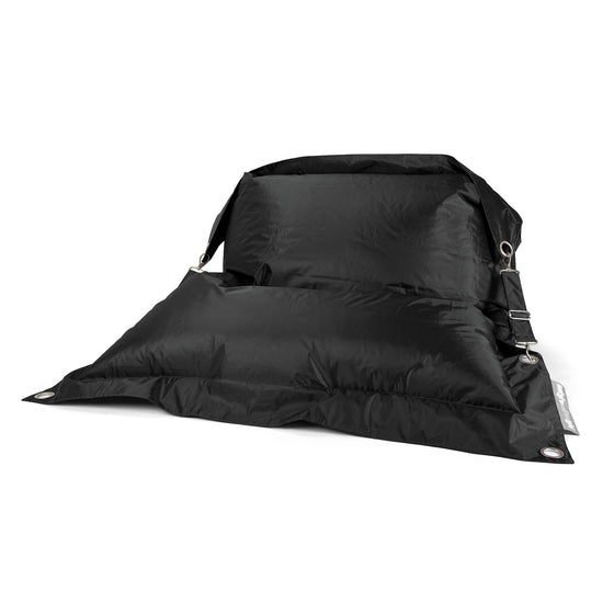 Saccosäck XXL Outdoor 'Med Remmar' - SmartCanvas™ Svart 01