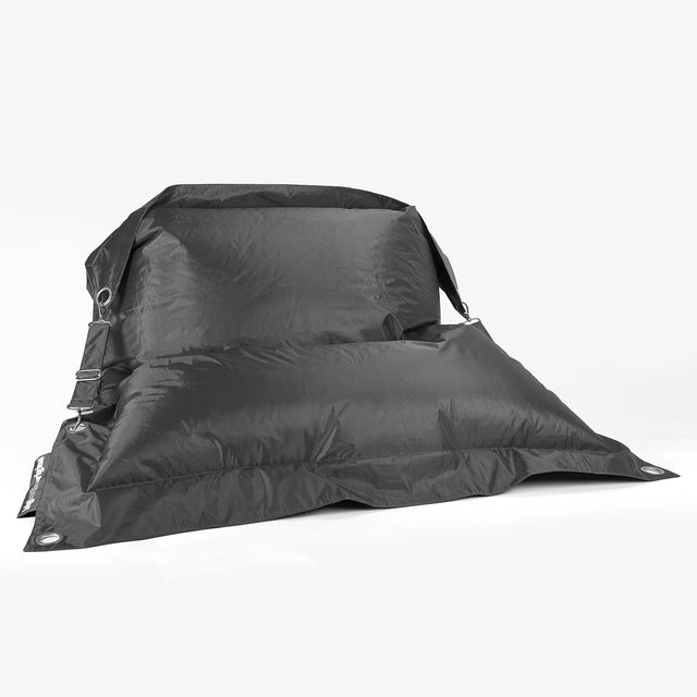 Saccosäck XXL Outdoor 'Med Remmar' - SmartCanvas™ Svart 01