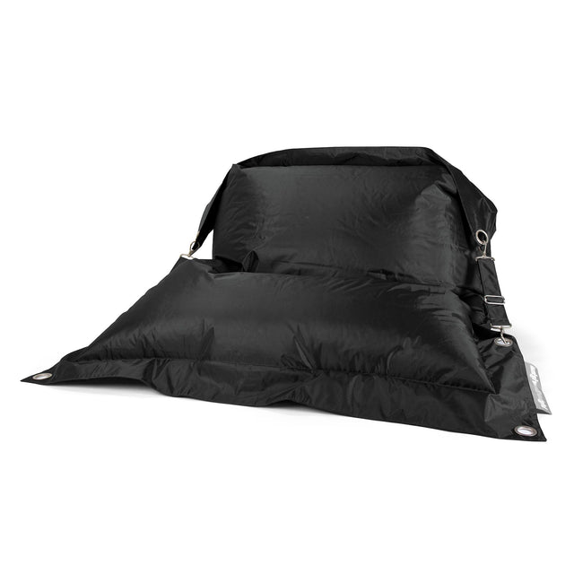 Saccosäck XXL Outdoor 'Med Remmar' - SmartCanvas™ Svart 01