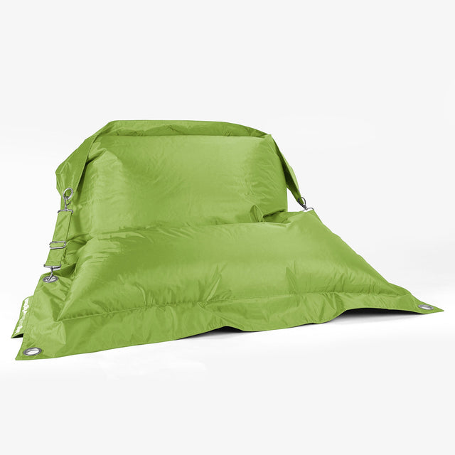 Saccosäck XXL Outdoor 'Med Remmar' - SmartCanvas™ Limegrön 01