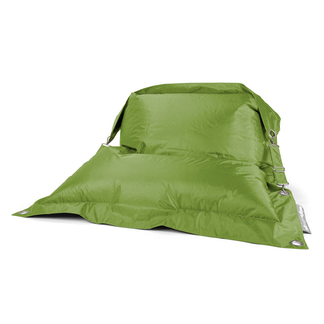 Saccosäck XXL Outdoor 'Med Remmar' - SmartCanvas™ Limegrön 01