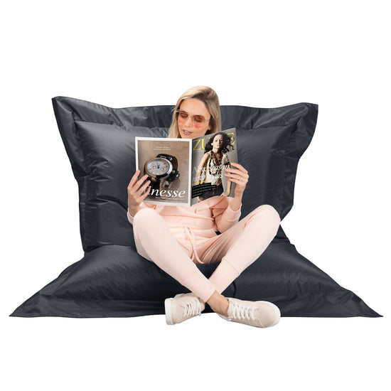 Saccosäck XXL Outdoor - SmartCanvas™ Platinagrå 01