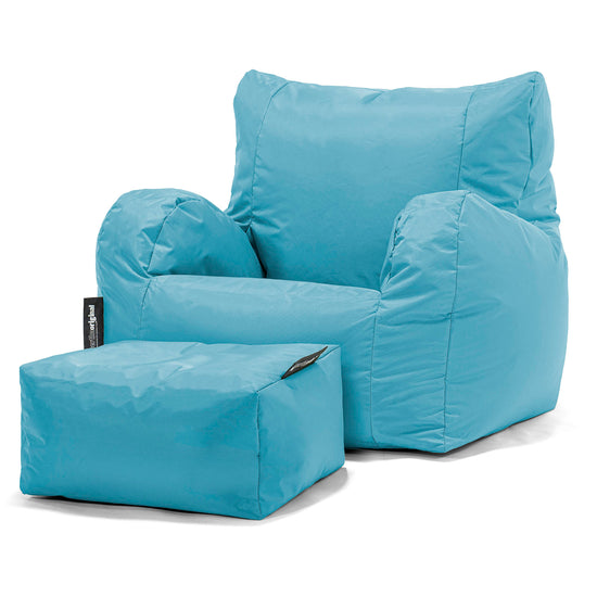 Sittsäck Fåtölj - SmartCanvas™ Cyan 02