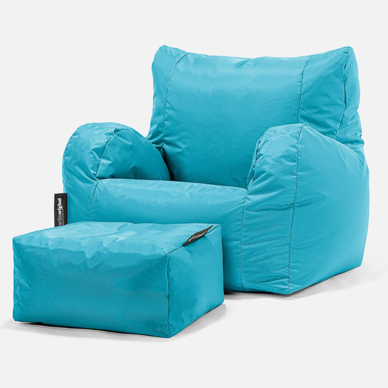 Sittsäck Fåtölj - SmartCanvas™ Cyan 02