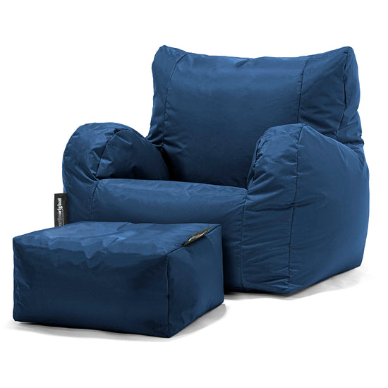 Sittsäck Fåtölj - SmartCanvas™ Marinblå 02