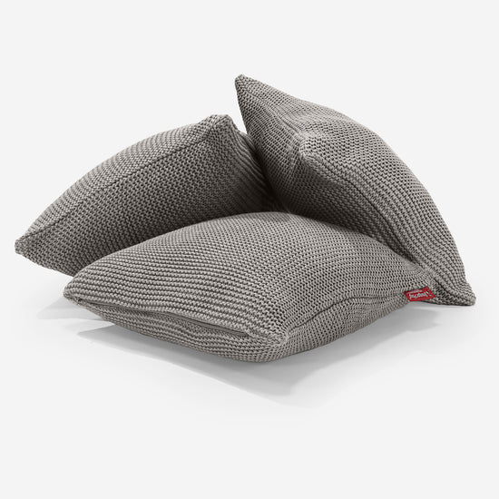 Kudde 47 x 47cm - 100% Bomulls Ellos Grå 03