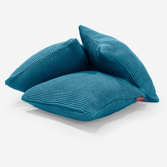 Kudde 47 x 47cm - 100% Bomulls Ellos Gråblå 03