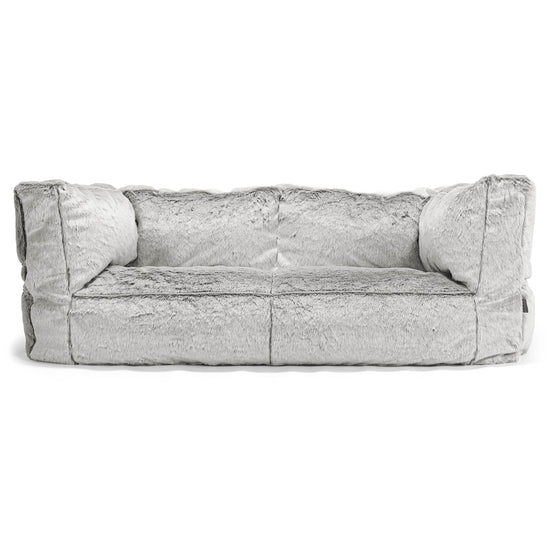 Albert 2-sits Saccosäcksoffa - Fuskkaninpäls Ljusgrå 01