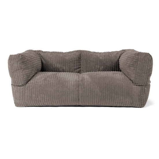 Albert 2-sits Saccosäcksoffa - Klassisk Manchestertyg Grafitgrå 01