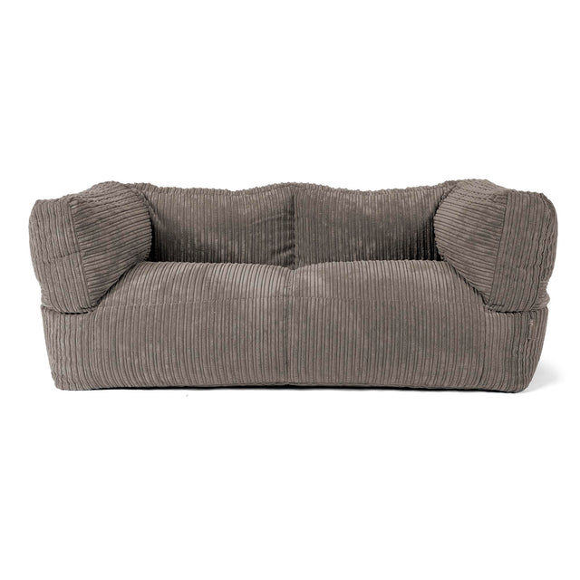 Albert 2-sits Saccosäcksoffa - Klassisk Manchestertyg Grafitgrå 01
