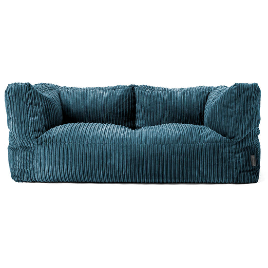 Albert 2-sits Saccosäcksoffa - Klassisk Manchestertyg Marinblå 01