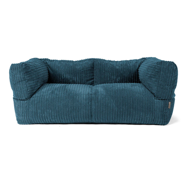 Albert 2-sits Saccosäcksoffa - Klassisk Manchestertyg Marinblå 01