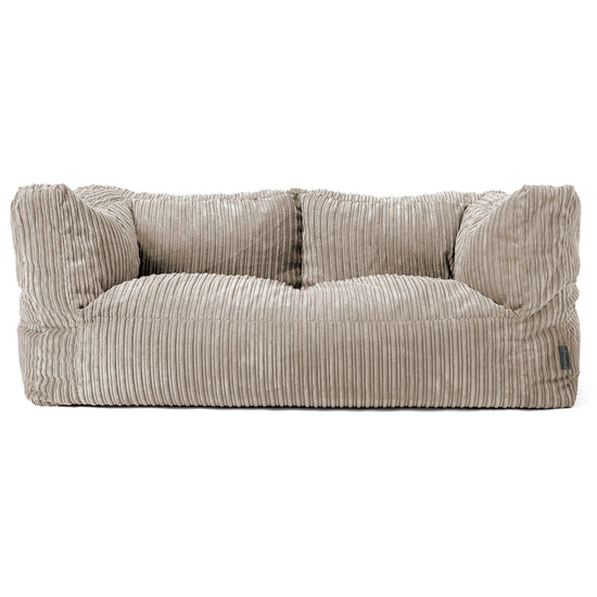 Albert 2-sits Saccosäcksoffa - Klassisk Manchestertyg Minkbrun 01