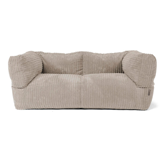 Albert 2-sits Saccosäcksoffa - Klassisk Manchestertyg Minkbrun 01