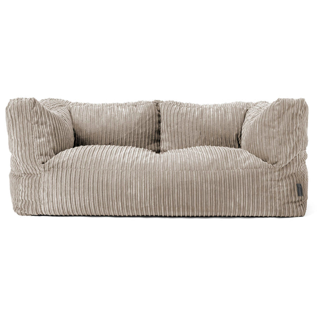 Albert 2-sits Saccosäcksoffa - Klassisk Manchestertyg Minkbrun 01