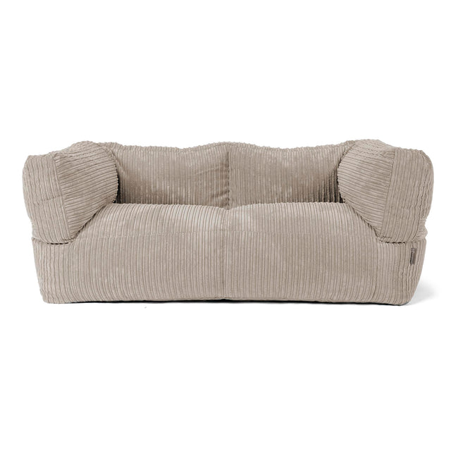 Albert 2-sits Saccosäcksoffa - Klassisk Manchestertyg Minkbrun 01