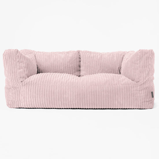 Albert 2-sits Saccosäcksoffa - Klassisk Manchestertyg Rosa 01