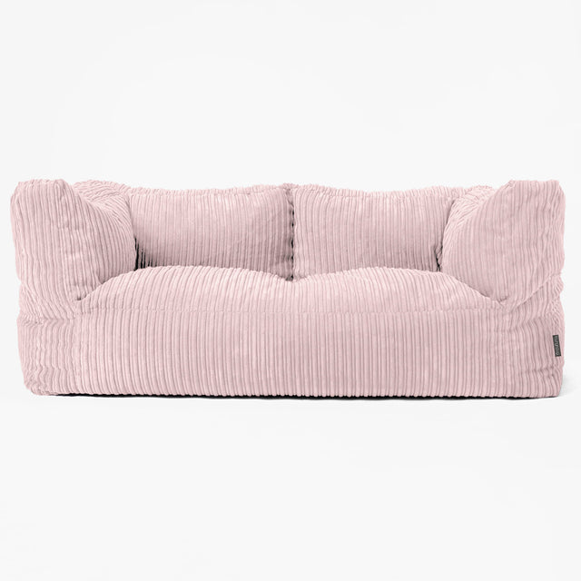 Albert 2-sits Saccosäcksoffa - Klassisk Manchestertyg Rosa 01