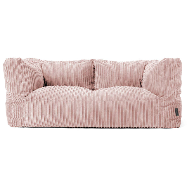Albert 2-sits Saccosäcksoffa - Klassisk Manchestertyg Rosa 01