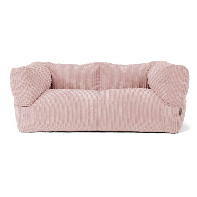 Albert 2-sits Saccosäcksoffa - Klassisk Manchestertyg Rosa 01