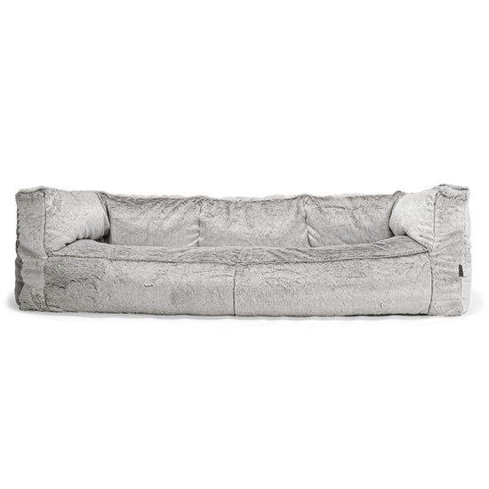 Albert 3-sits Saccosäcksoffa - Fuskkaninpäls Ljusgrå 01