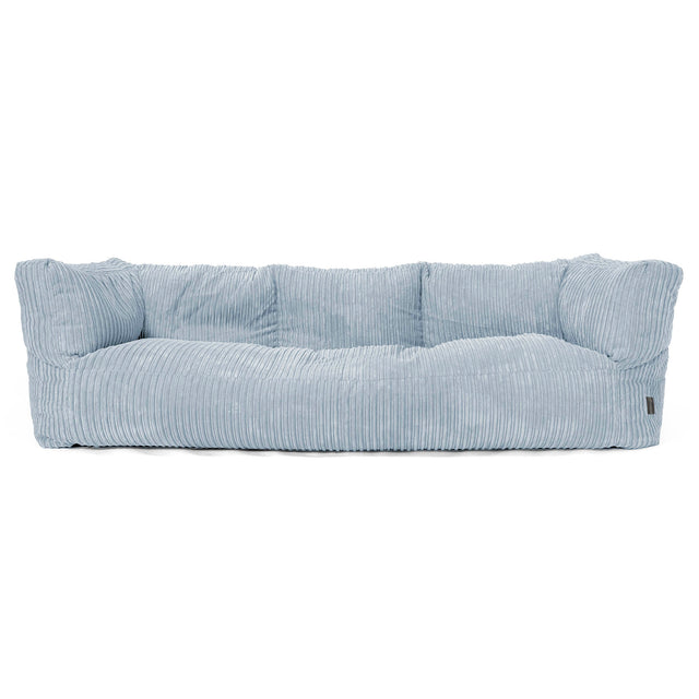 Albert 3-sits Saccosäcksoffa - Klassisk Manchestertyg Baby Blå 01