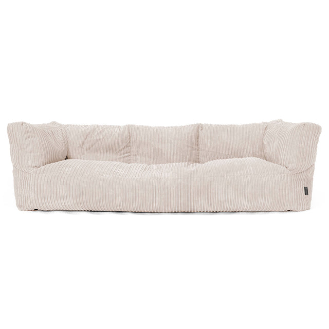 Albert 3-sits Saccosäcksoffa - Klassisk Manchestertyg Elfenbensvit 01